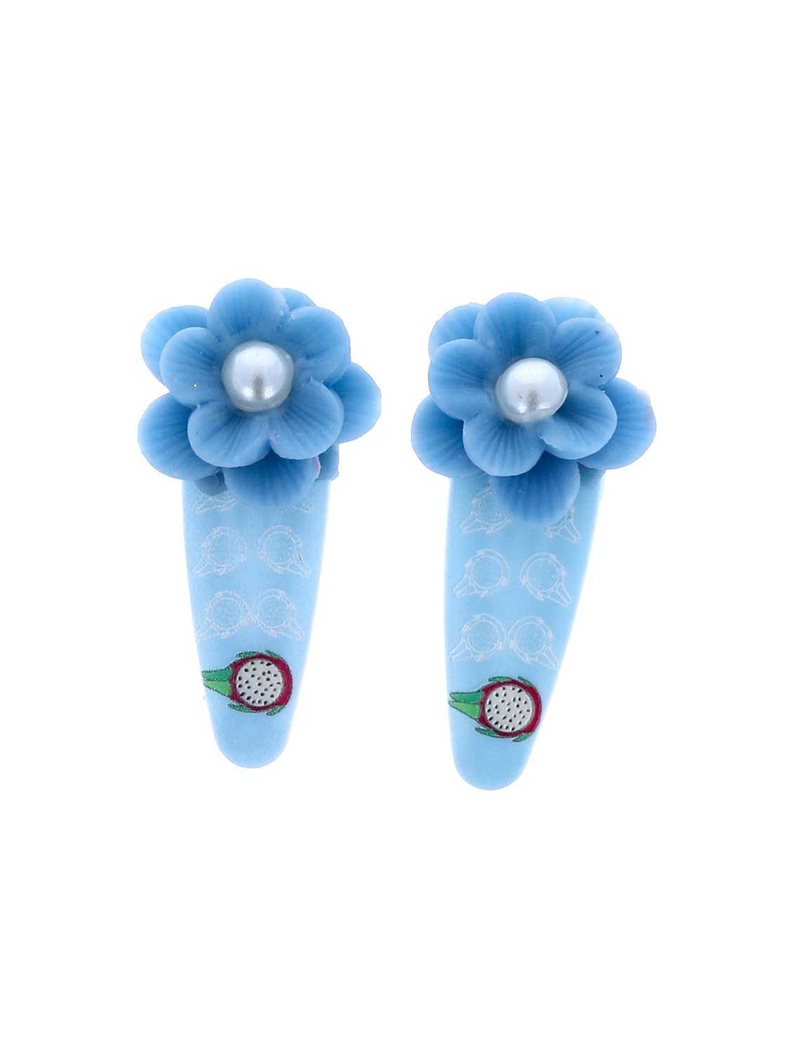 women's porcelain flower hair clips