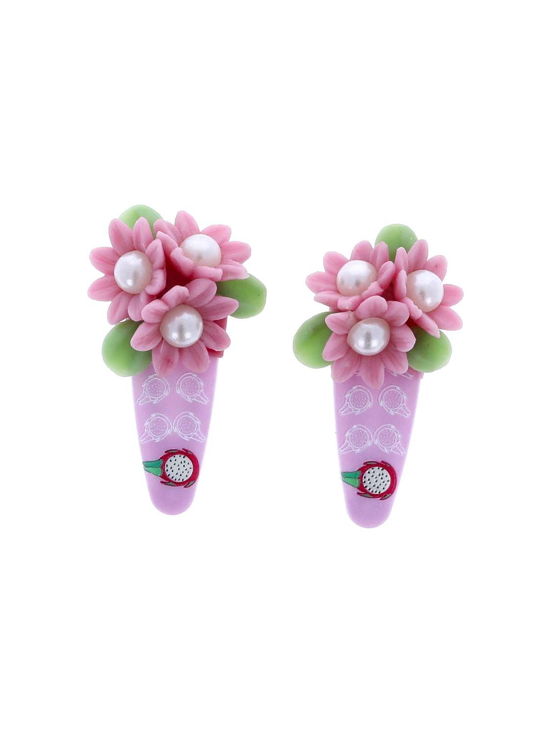 women's porcelain flower hair clips