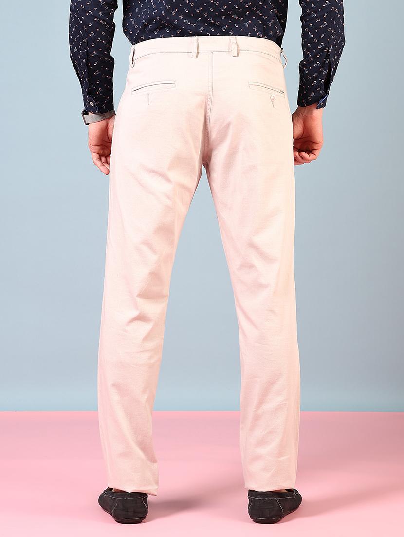 men solid mid rise full length formal trouser - 21766220 - Standard Image - 3