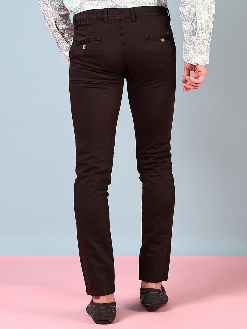 men mid rise solid chinos - 21766222 - Standard Image - 3