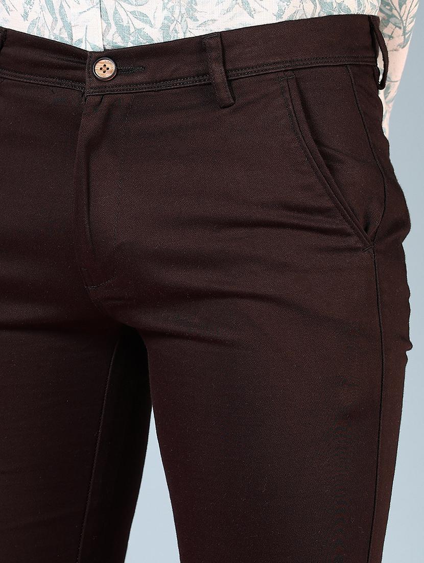 men mid rise solid chinos - 21766222 - Standard Image - 5