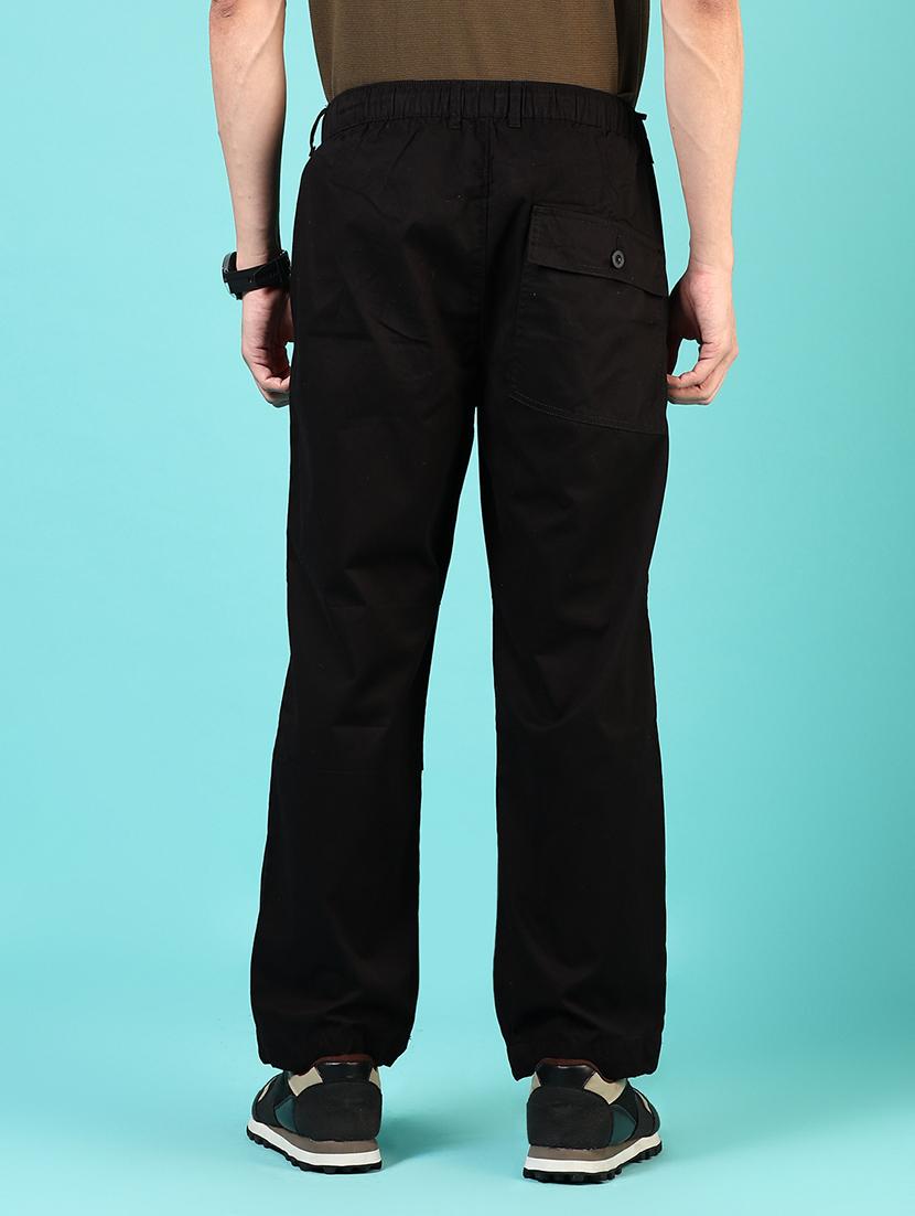 men solid mid rise relaxed fit chinos - 21766270 - Standard Image - 3