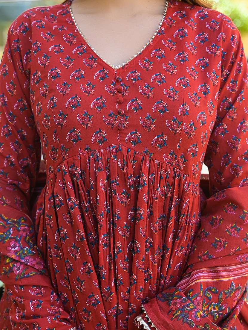 women three quarter sleeve kurta pant with dupatta set - 21766308 - Standard Image - 5