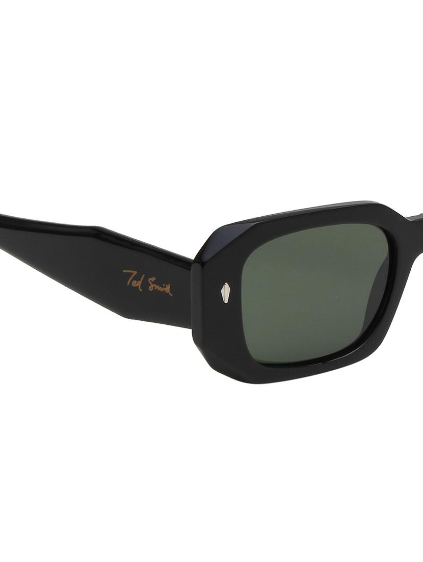 ted smith unisex green premium italian acetate sunglasses with polarized lenses. - 21766331 - Standard Image - 5