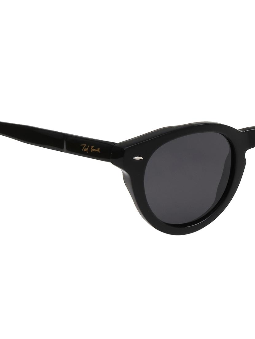 ted smith unisex black premium italian acetate sunglasses with polarized lenses. - 21766342 - Standard Image - 5