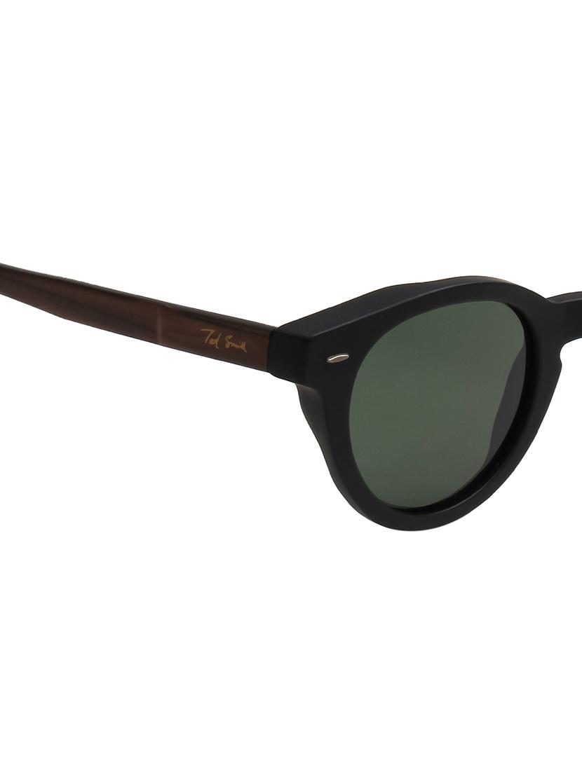 ted smith unisex green premium italian acetate sunglasses with polarized lenses. - 21766343 - Standard Image - 5