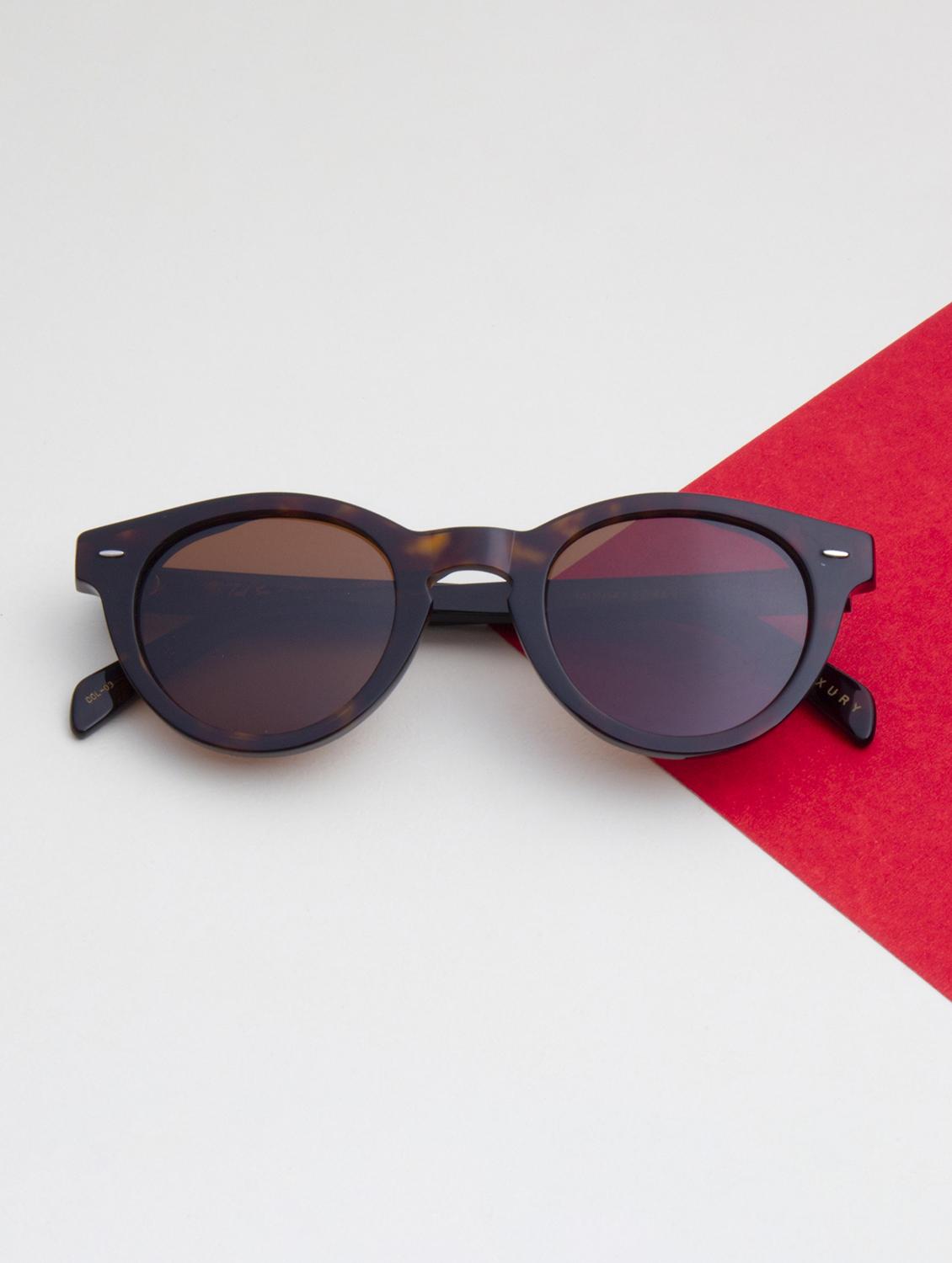 ted smith unisex brown premium italian acetate sunglasses with polarized lenses. - 21766344 -  Zoom Image - 0