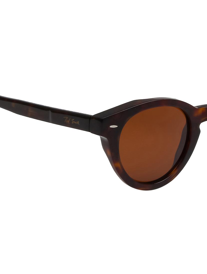 ted smith unisex brown premium italian acetate sunglasses with polarized lenses. - 21766344 - Standard Image - 5