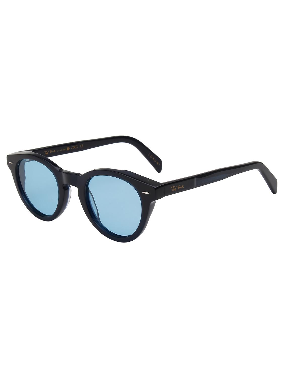 ted smith unisex blue premium italian acetate sunglasses with polarized lenses. - 21766345 - Standard Image - 3