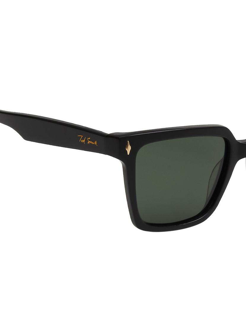 ted smith unisex green premium italian acetate sunglasses with polarized lenses. - 21766348 - Standard Image - 5