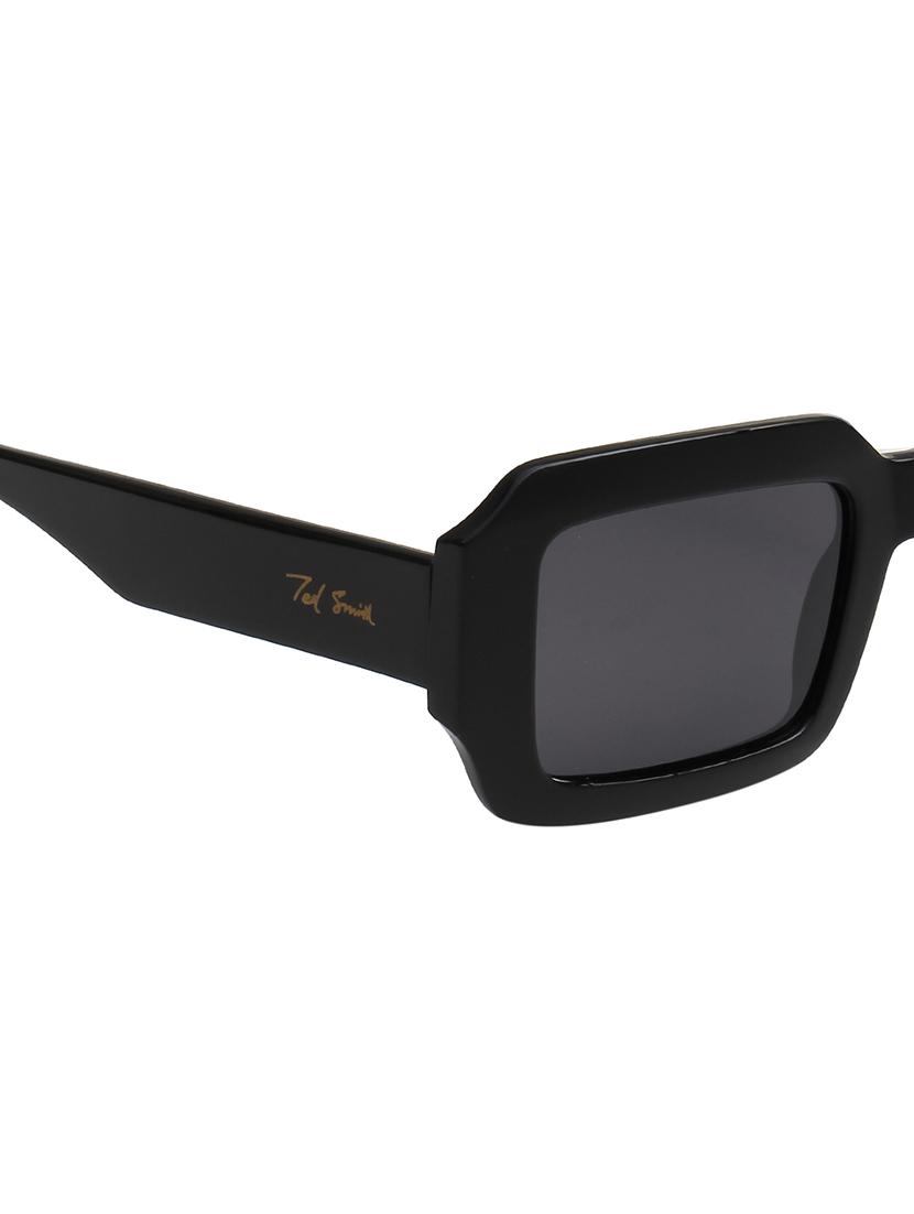 ted smith unisex black premium italian acetate sunglasses with polarized lenses. - 21766353 - Standard Image - 5