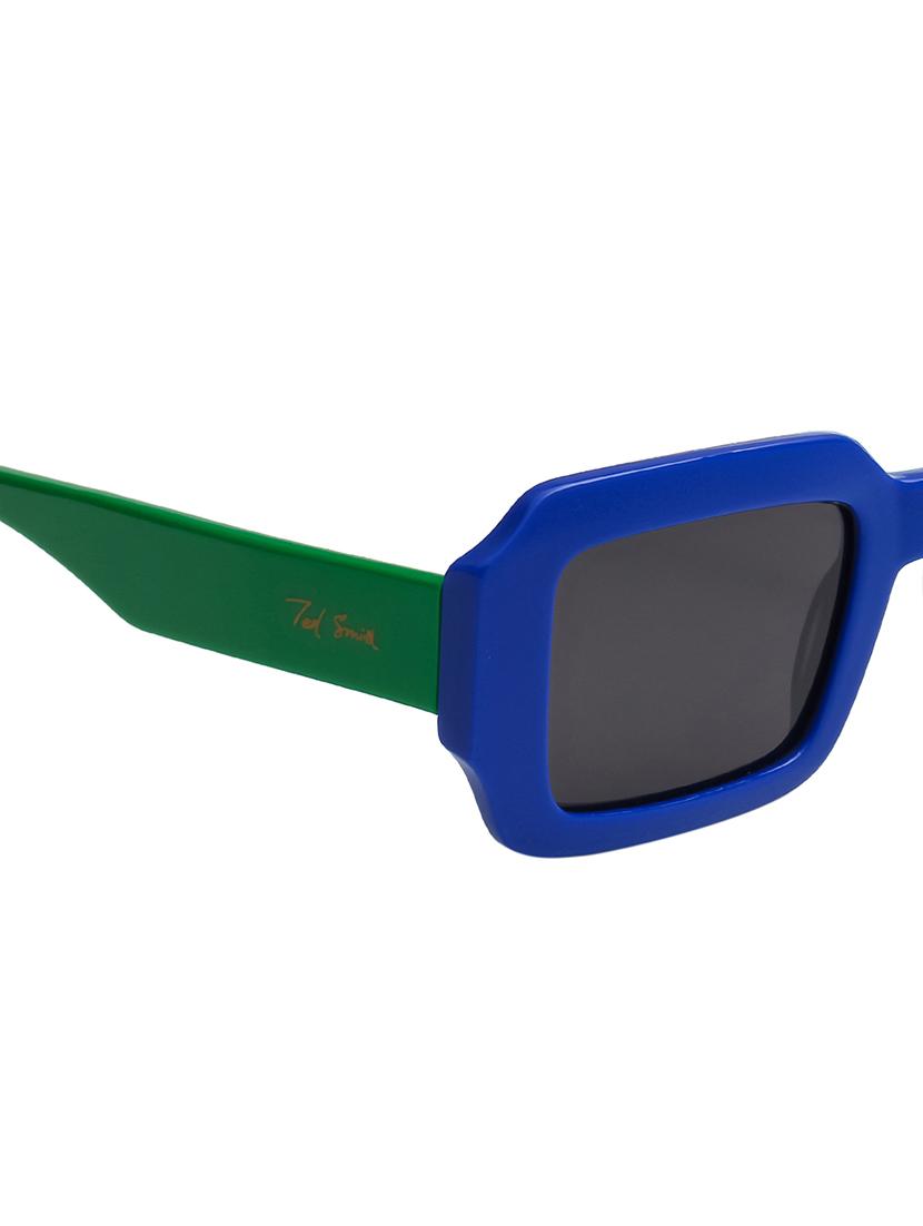 ted smith unisex black premium italian acetate sunglasses with polarized lenses. - 21766354 - Standard Image - 5