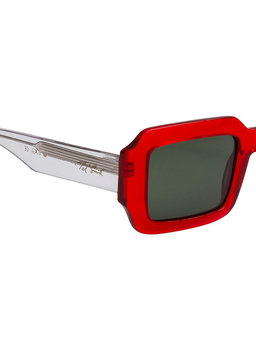 ted smith unisex green premium italian acetate sunglasses with polarized lenses. - 21766357 - Standard Image - 5