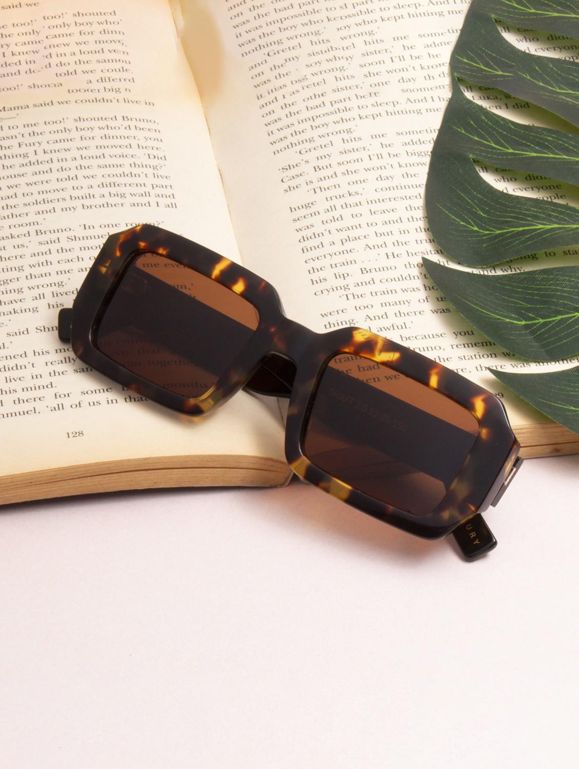 ted smith unisex brown premium italian acetate sunglasses with polarized lenses. - 21766358 - Zoom Image - 0