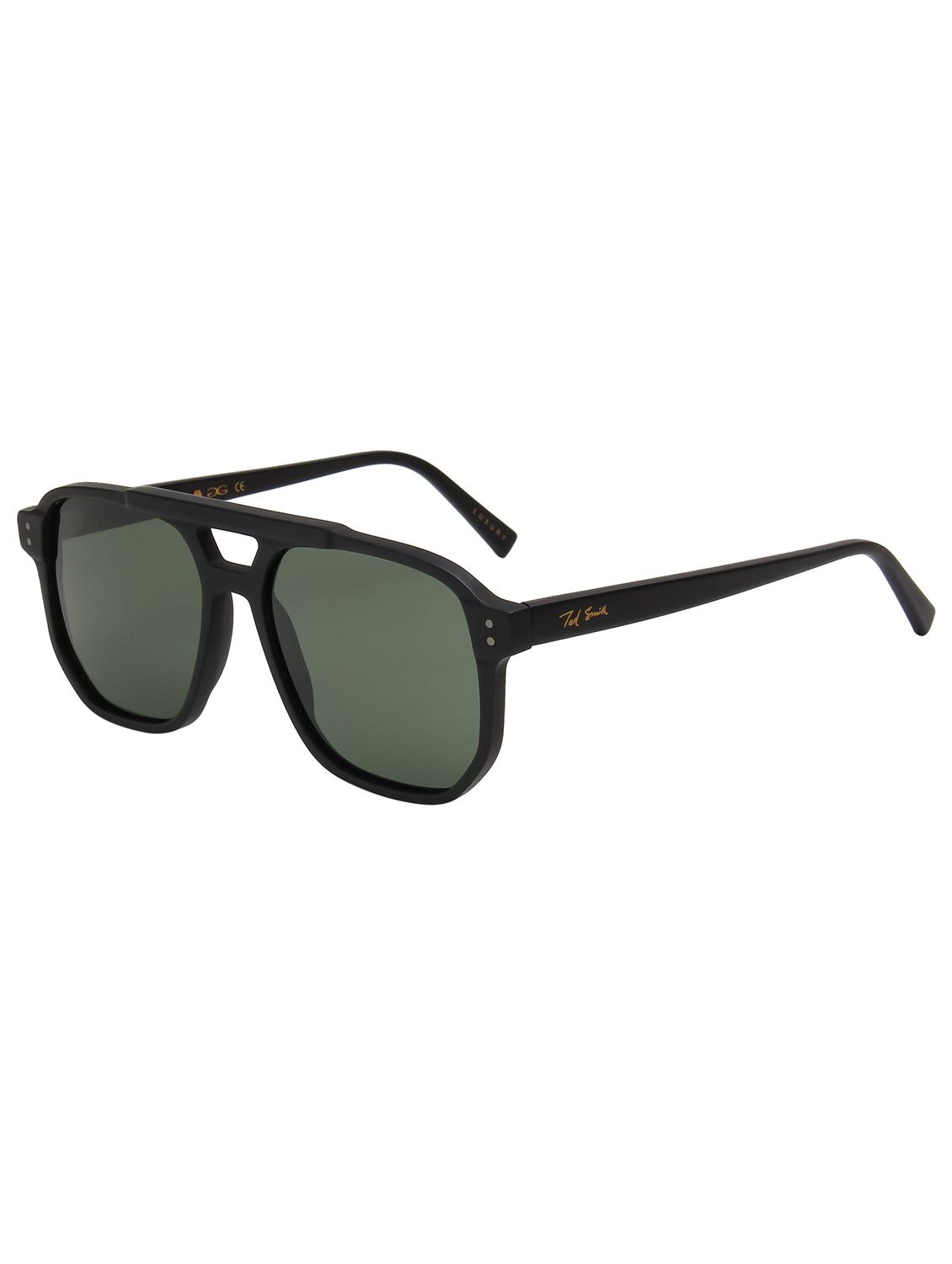 ted smith unisex green premium italian acetate sunglasses with polarized lenses. - 21766359 - Standard Image - 3
