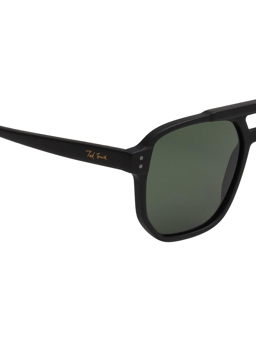 ted smith unisex green premium italian acetate sunglasses with polarized lenses. - 21766359 - Standard Image - 5