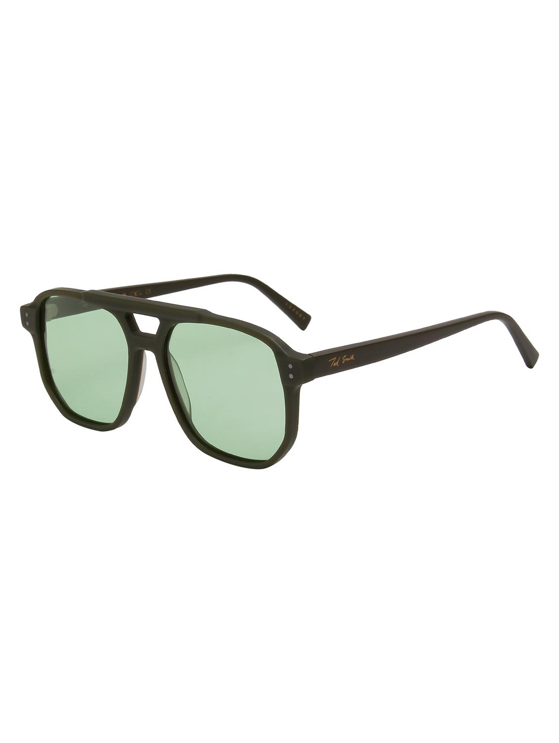 ted smith unisex candy green premium italian acetate sunglasses with polarized lenses. - 21766361 - Standard Image - 3