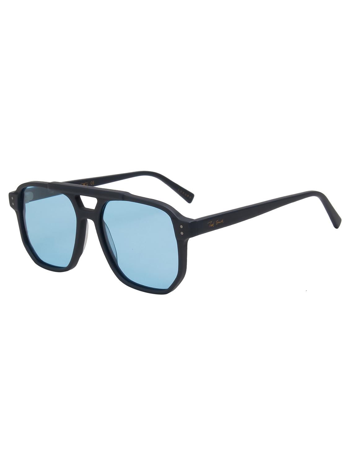 ted smith unisex blue premium italian acetate sunglasses with polarized lenses. - 21766362 - Standard Image - 3