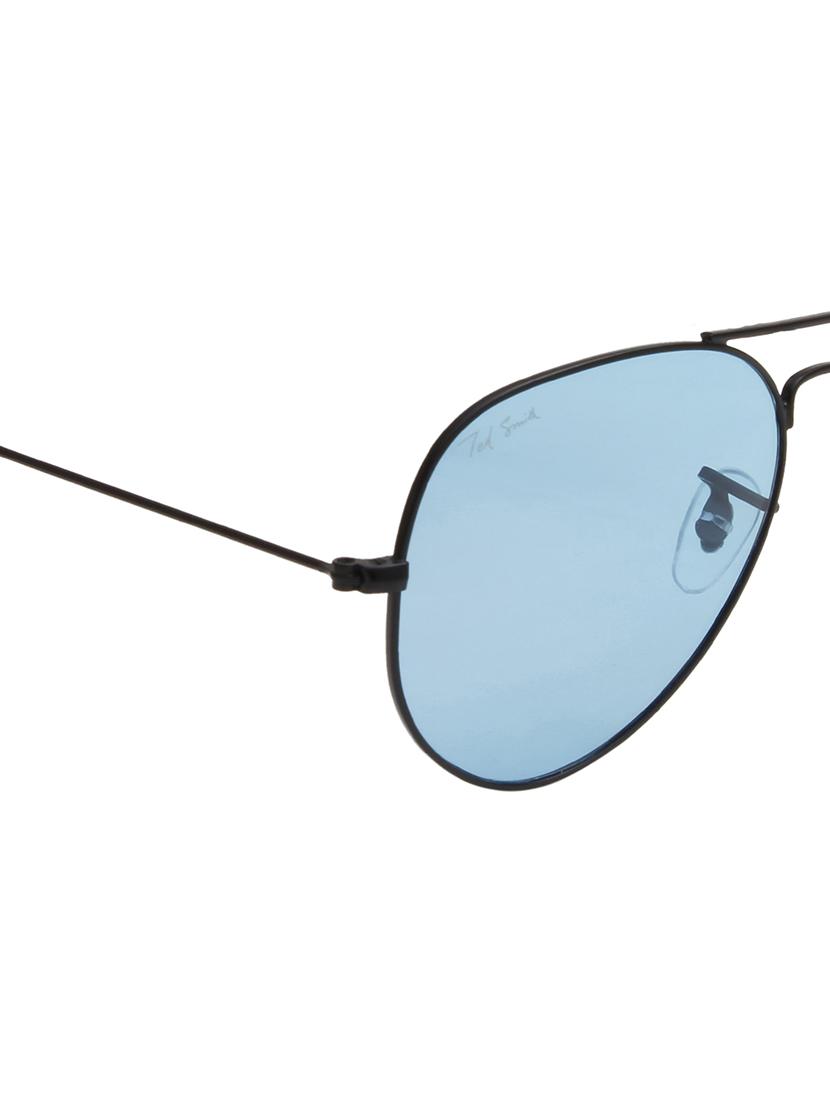 ted smith unisex blue premium metal sunglasses with polarized lenses. - 21766370 - Standard Image - 5