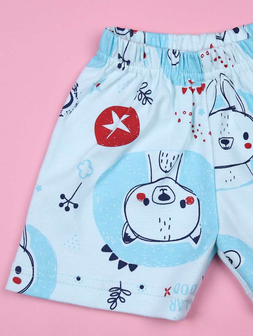 boys printed t-shirt and shorts set - 21766444 - Standard Image - 3