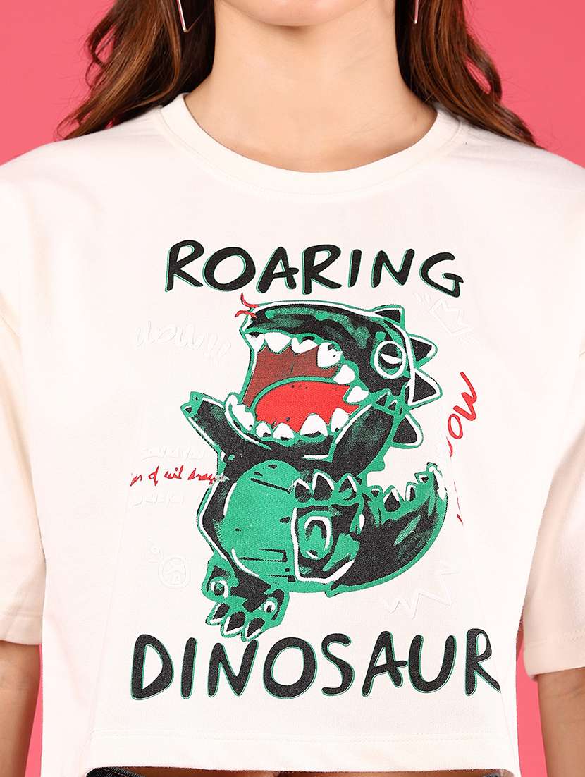 women graphic printed boxy t-shirt - 21766451 -  Standard Image - 5