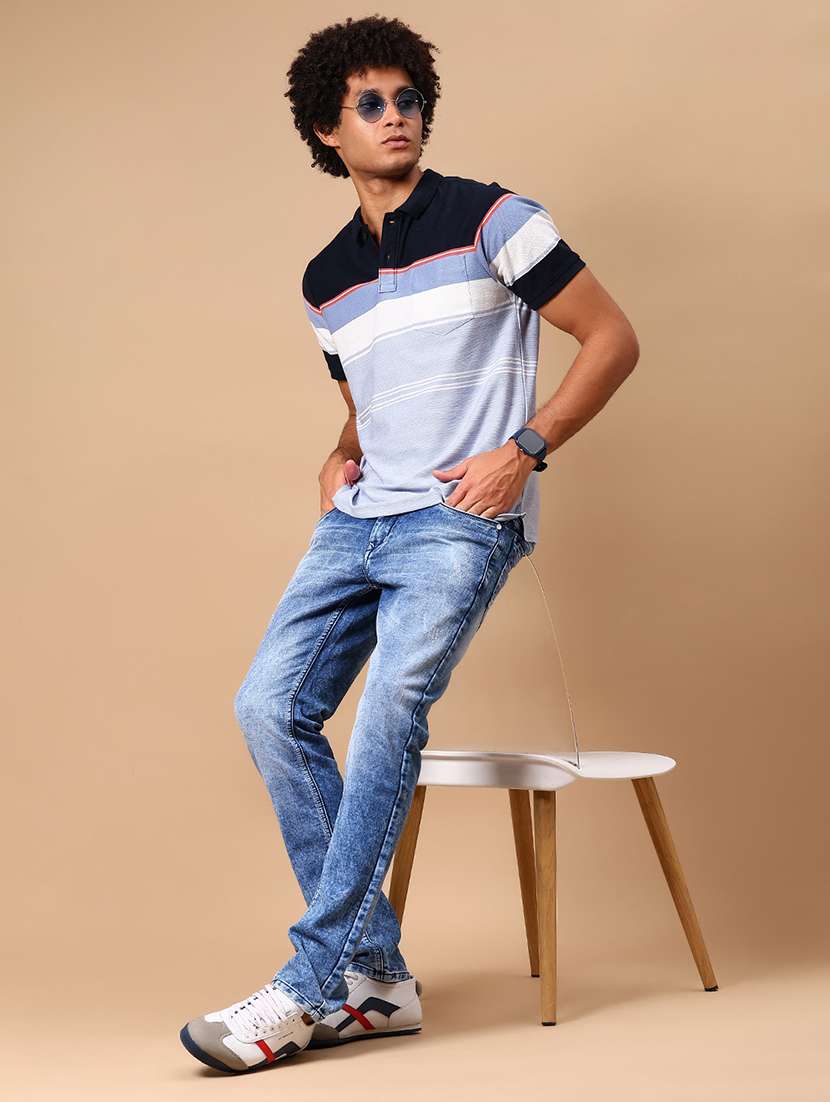 boys color blocked short sleeve regular fit polo t-shirt - 21766464 -  Standard Image - 3