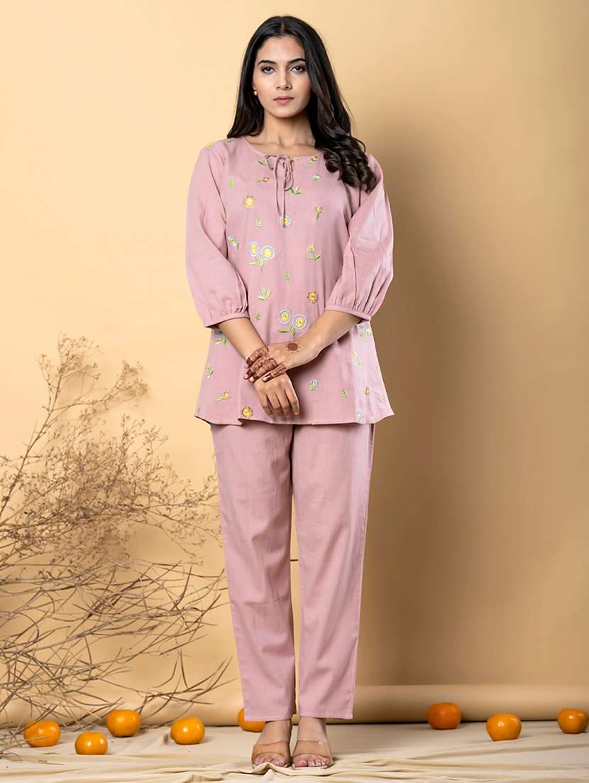 women three quarter sleeve ethnic co-ord set - 21766721 -  Zoom Image - 0