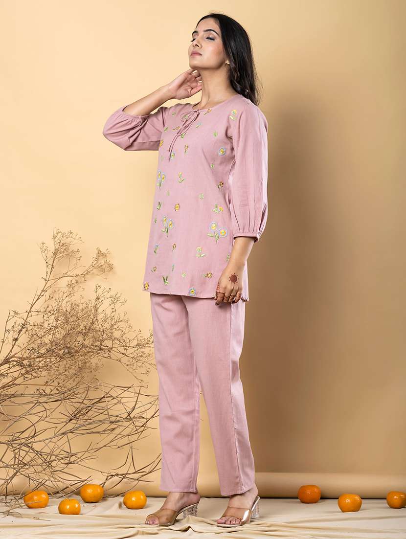 women three quarter sleeve ethnic co-ord set - 21766721 -  Standard Image - 3