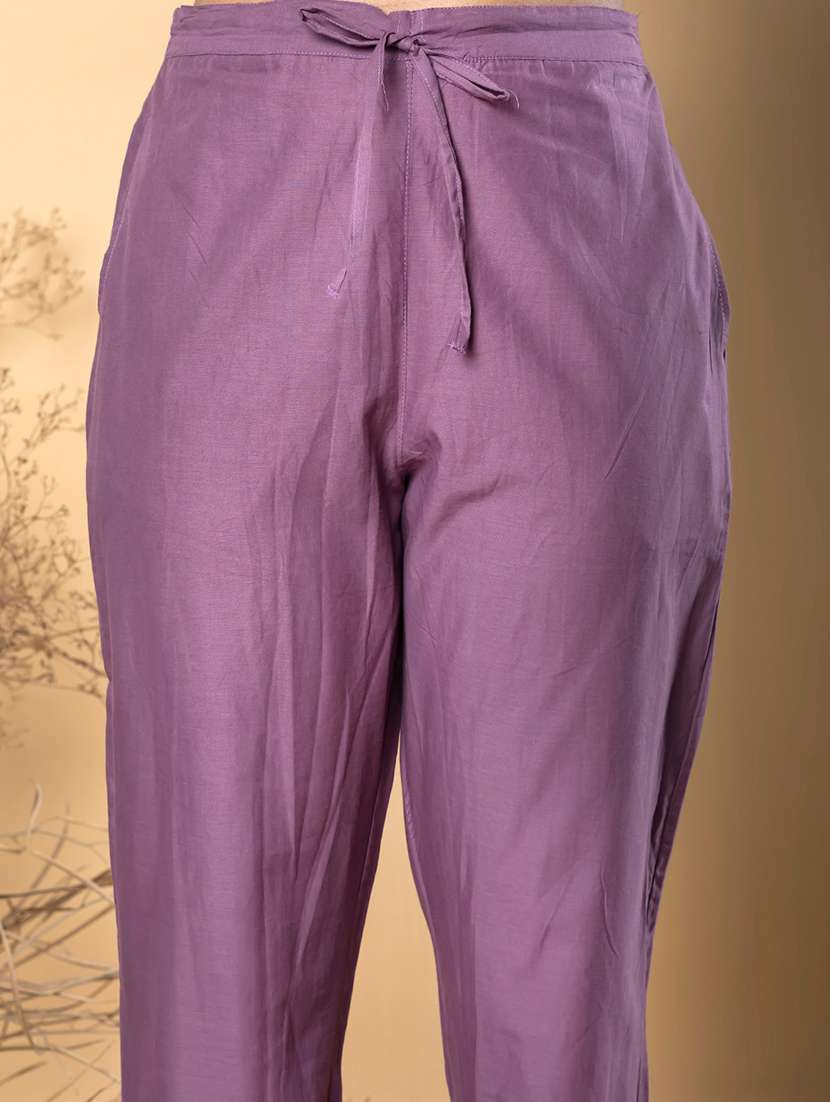 women three quarter sleeve kurta pant with dupatta set - 21766776 -  Standard Image - 5