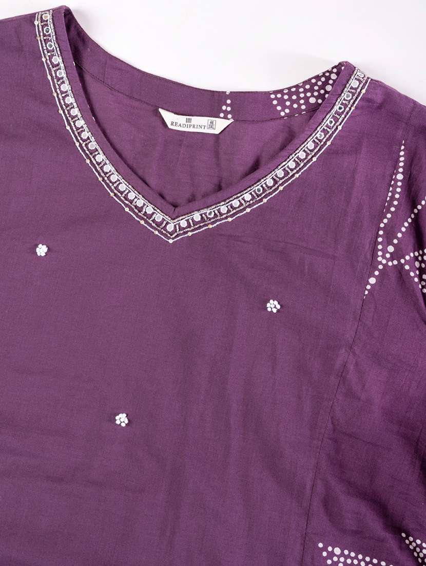 women three quarter sleeve kurta pant with dupatta set - 21766870 -  Standard Image - 3