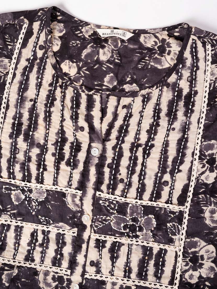 women three quarter sleeve kurta pant with dupatta set - 21766882 -  Standard Image - 5