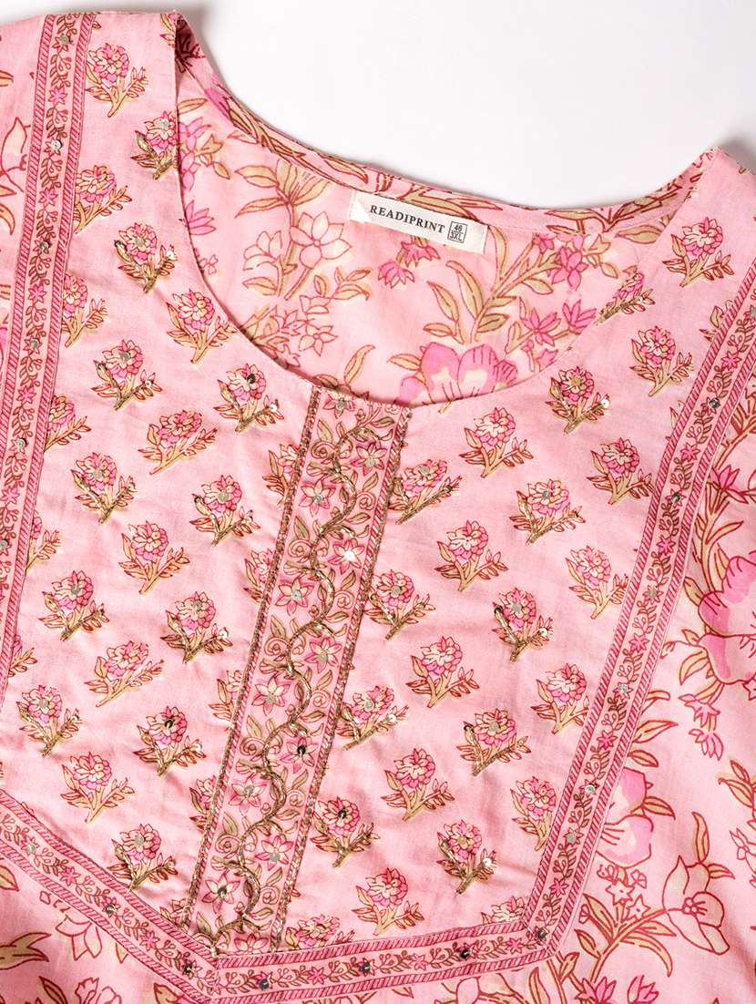 women three quarter sleeve kurta pant with dupatta set - 21766886 -  Standard Image - 5