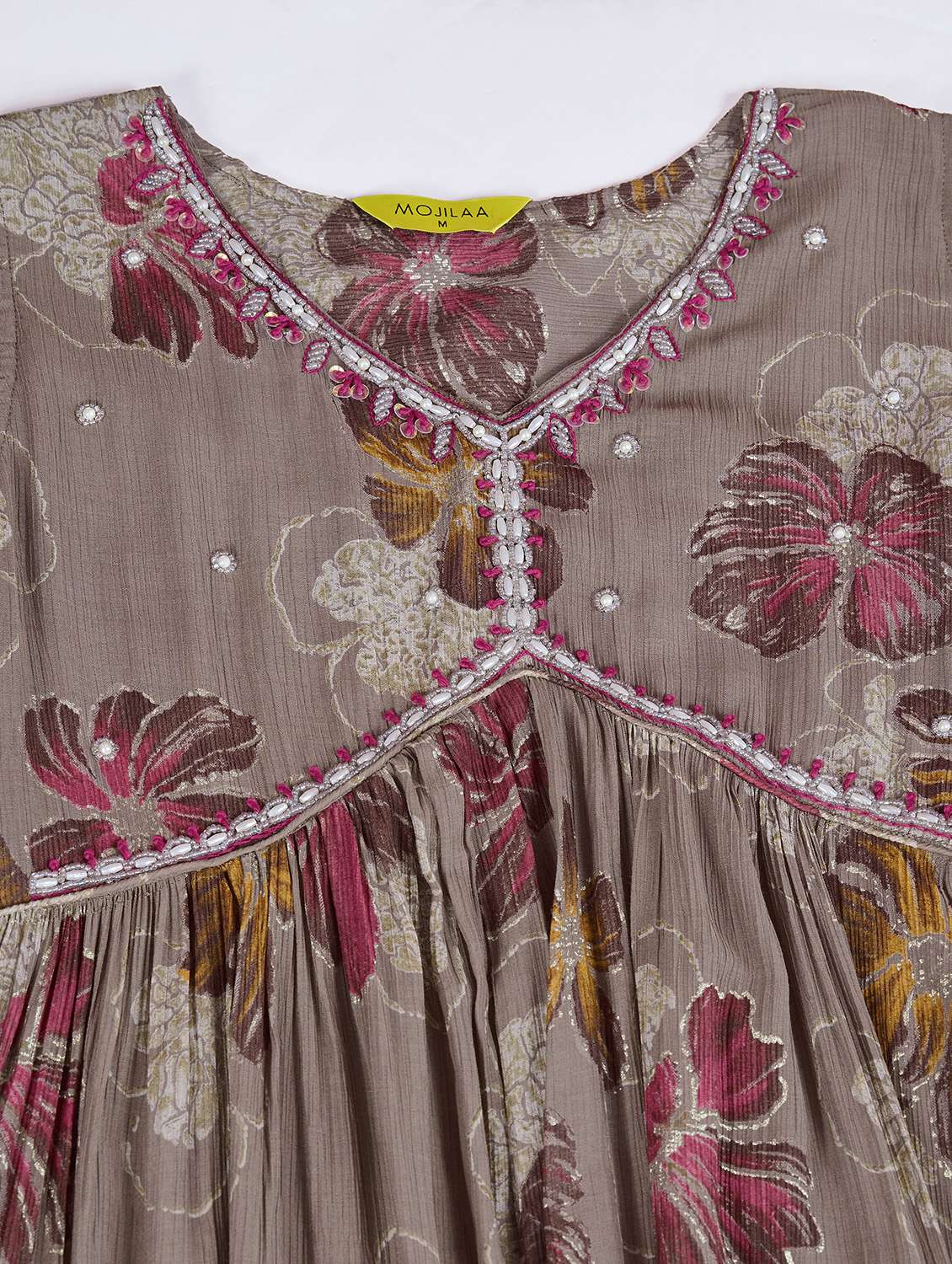 women brown sleeveless kurta palazzo with dupatta set - 21766918 - Standard Image - 5