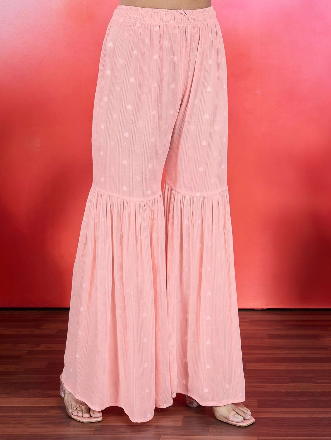 women sleeveless kurta sharara with dupatta set - 21766922 - Standard Image - 3