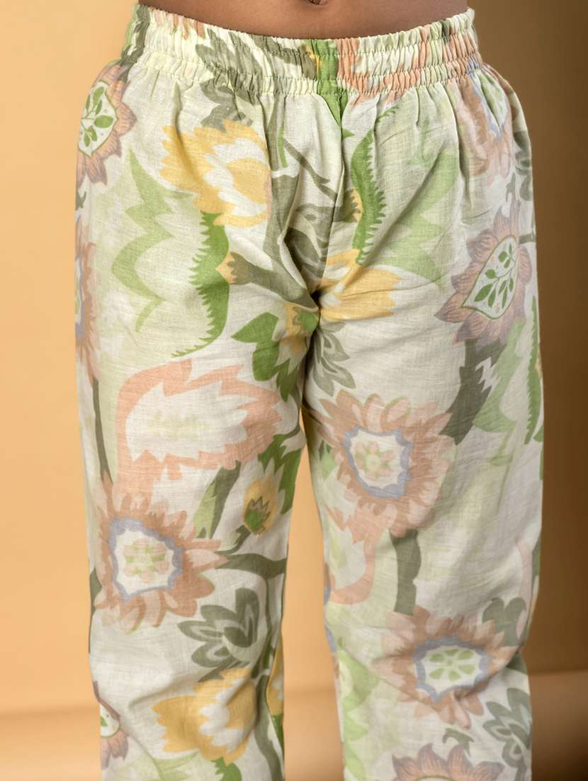 girls three quarter sleeve kurta pant set - 21766981 -  Standard Image - 5