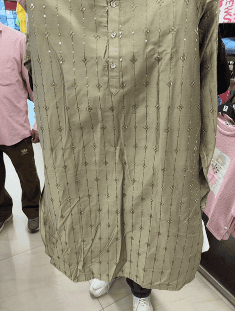 olive rayon ethnic wear set - 21767074 - Standard Image - 0