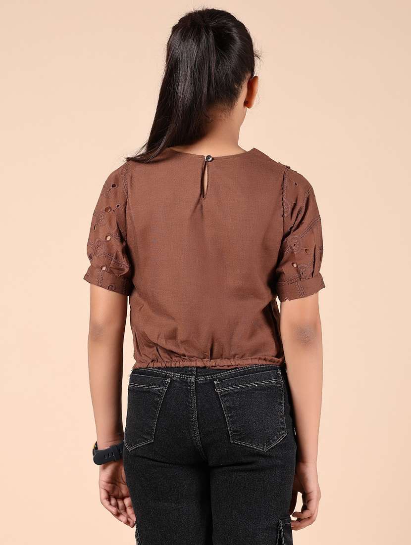 girls self designed short sleeve top - 21767181 -  Standard Image - 3