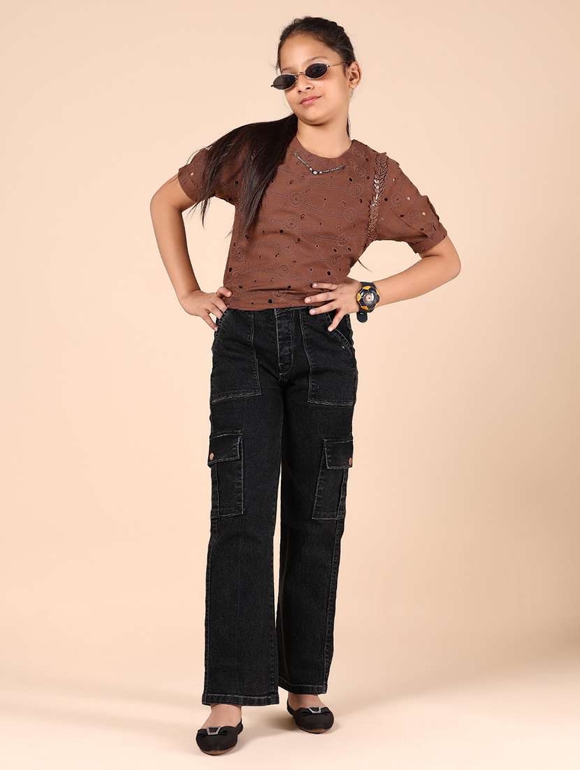 girls self designed short sleeve top - 21767181 -  Standard Image - 5