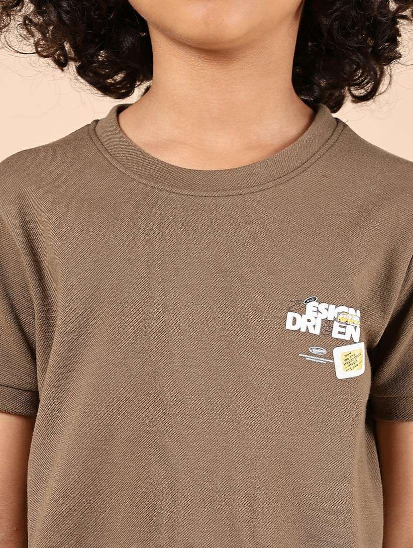 boys front & back printed round neck t-shirt - 21767695 - Standard Image - 5