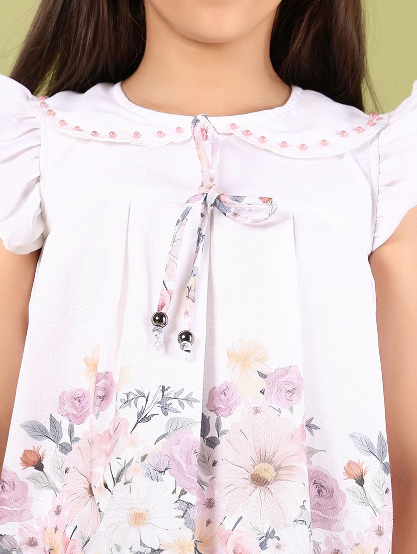 girls floral printed skirt & top co-ord set - 21767698 - Standard Image - 3