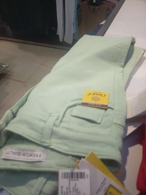 light green dobby cotton trouser - 21767753 - Standard Image - 0