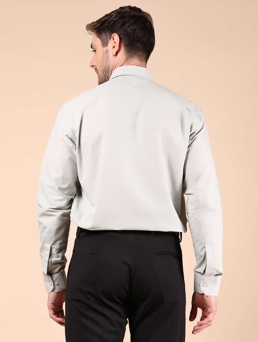men solid long sleeve formal shirt - 21767775 -  Standard Image - 3