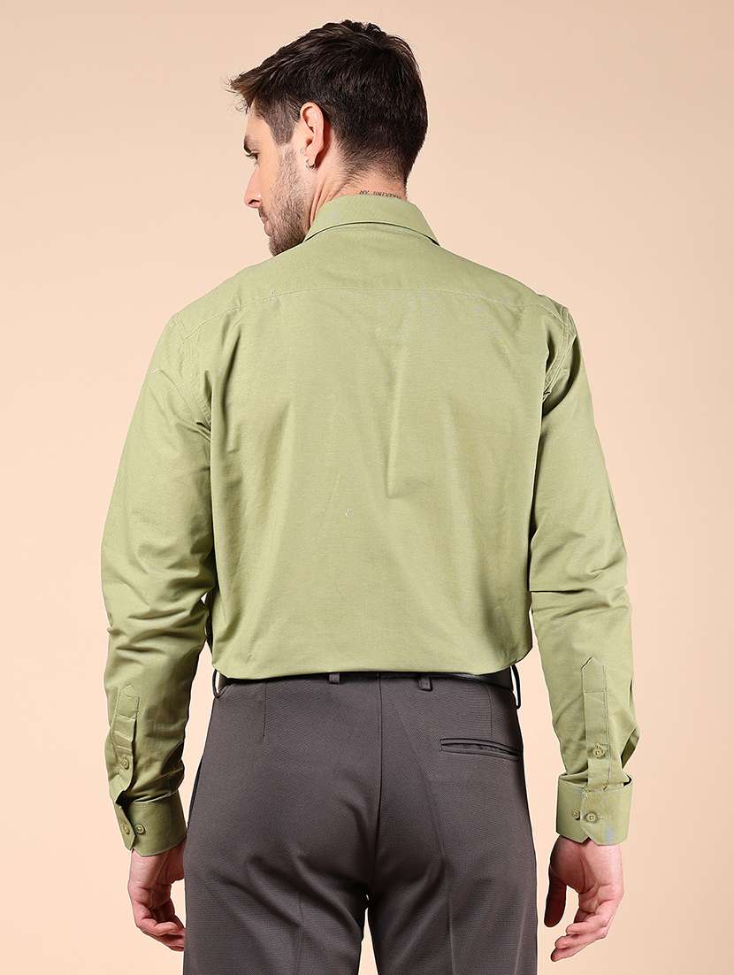 men solid long sleeve formal shirt - 21767776 -  Standard Image - 3