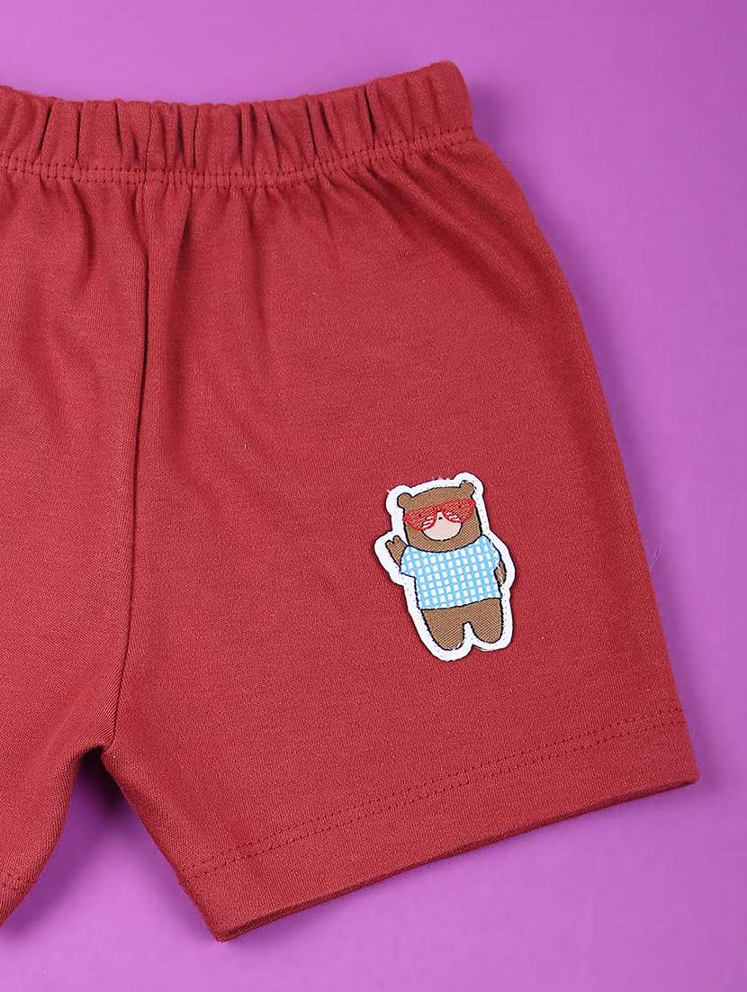 boys printed t-shirt & shorts casual wear set - 21767810 -  Standard Image - 3