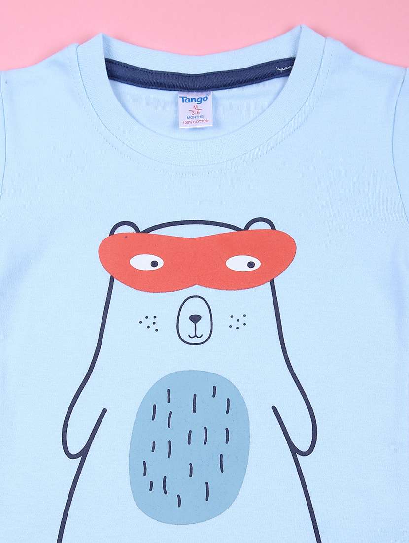 boys printed t-shirt & shorts casual wear set - 21767811 -  Standard Image - 3