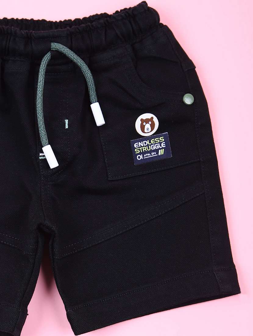 boys printed t-shirt & shorts casual wear set - 21767815 -  Standard Image - 3