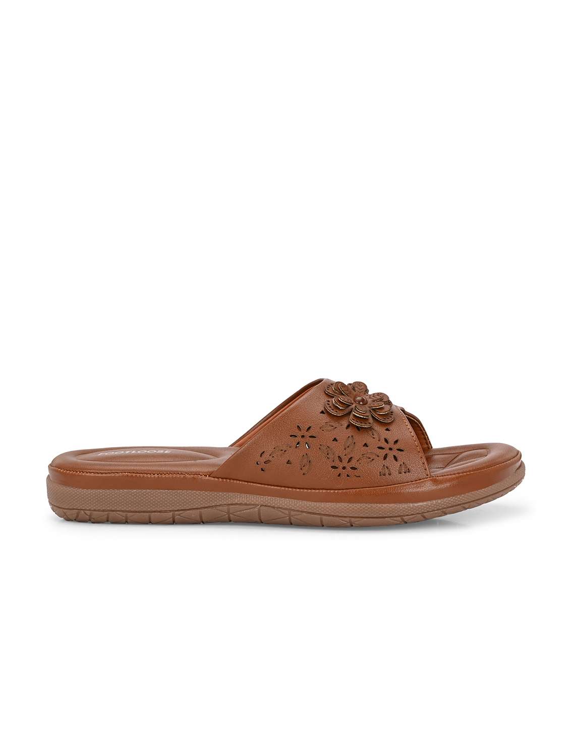 women cutwork detailed toe separator flats - 21767952 -  Standard Image - 3
