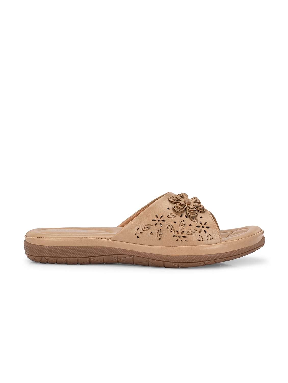women cutwork detailed toe separator flats - 21767954 -  Standard Image - 3