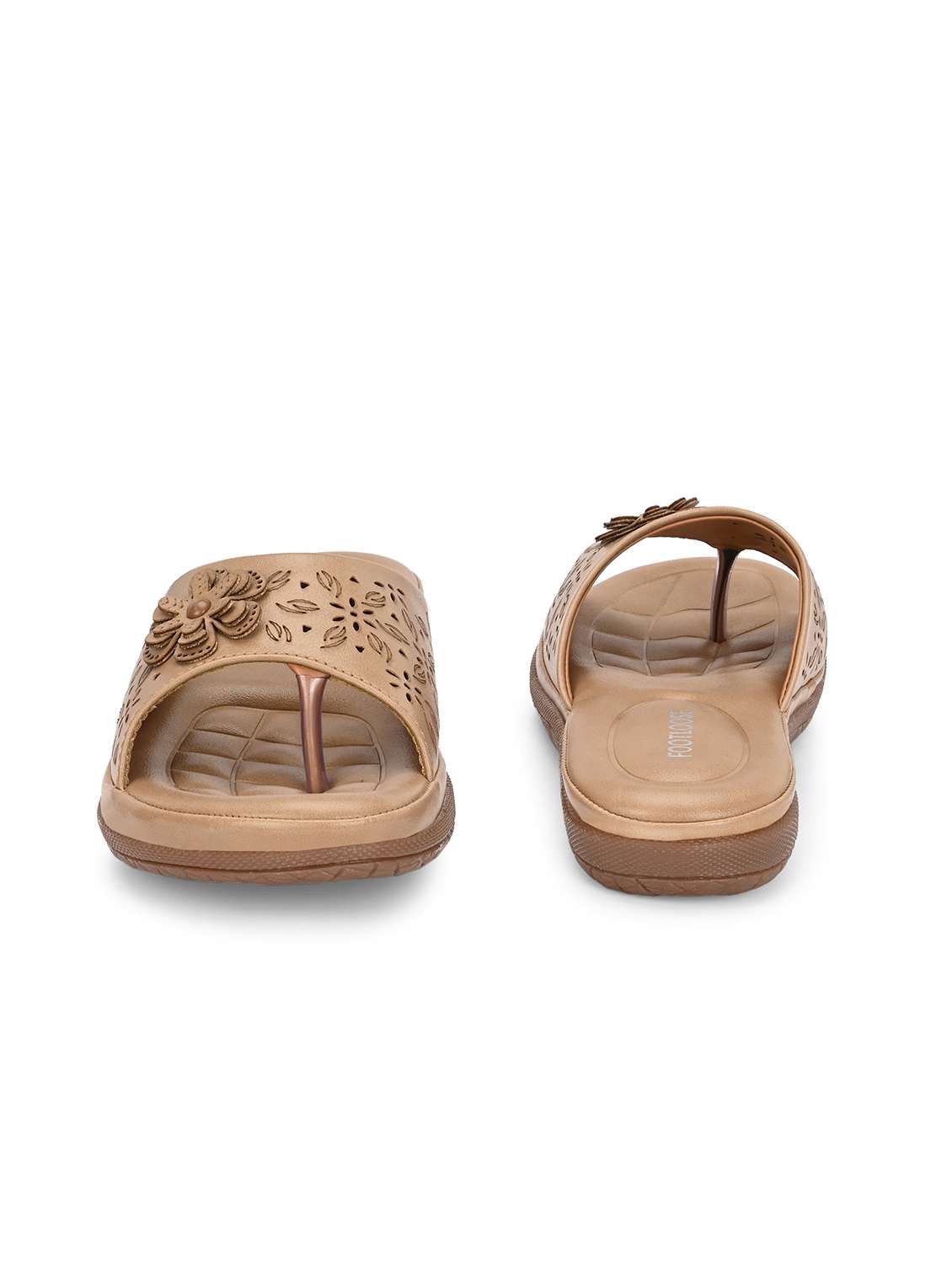 women cutwork detailed toe separator flats - 21767954 -  Standard Image - 5