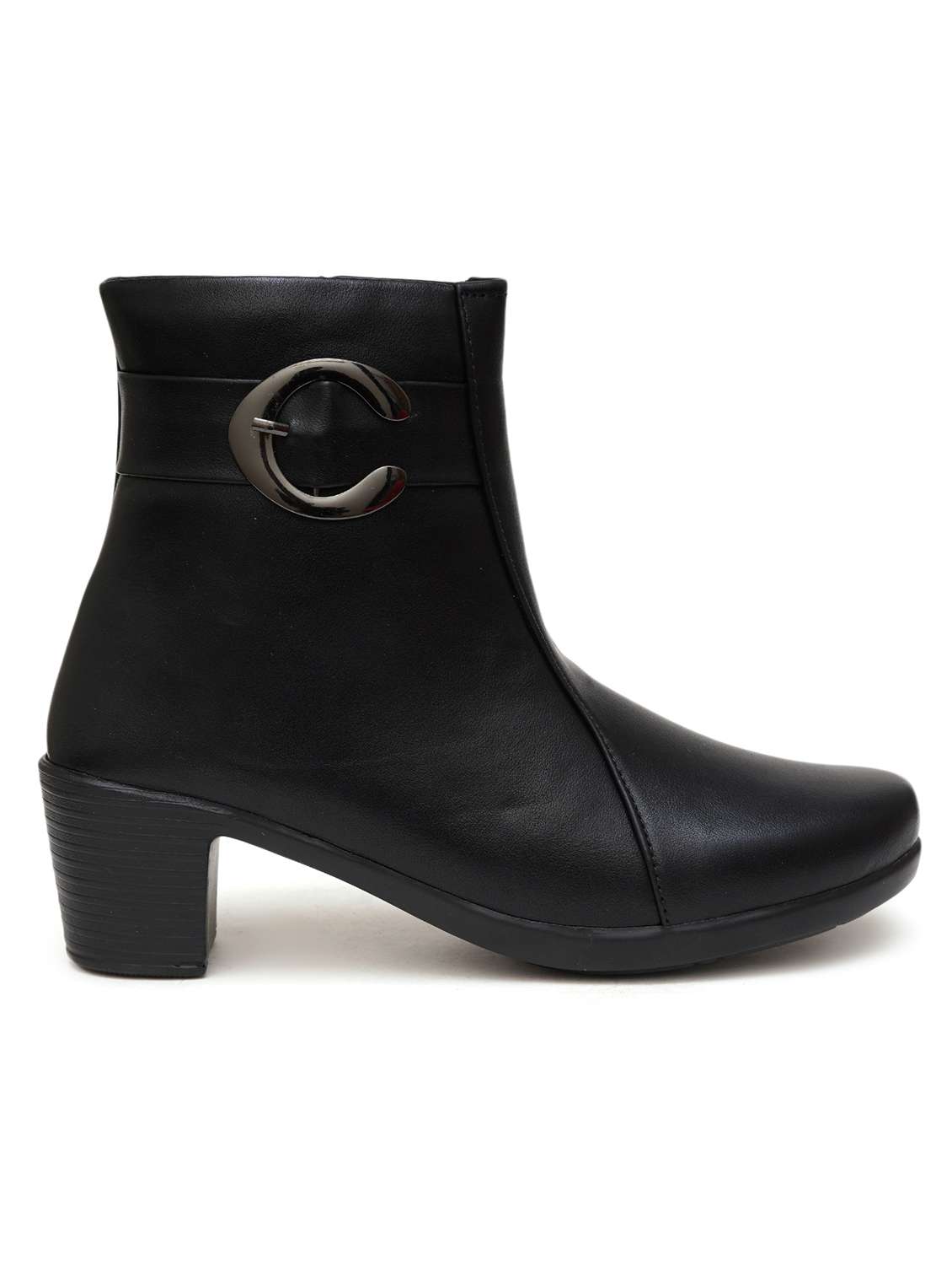 women solid slipn on ankle boots - 21768072 -  Standard Image - 3